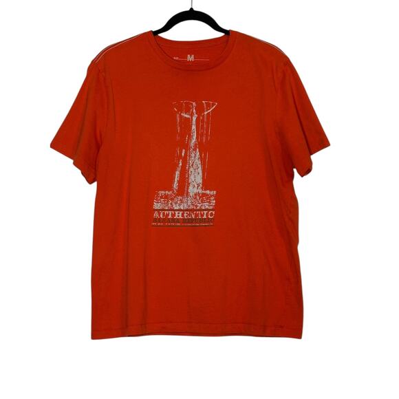 Banana Republic orange whale graphic short sleeves t shirt size medium - Picture 7 of 9